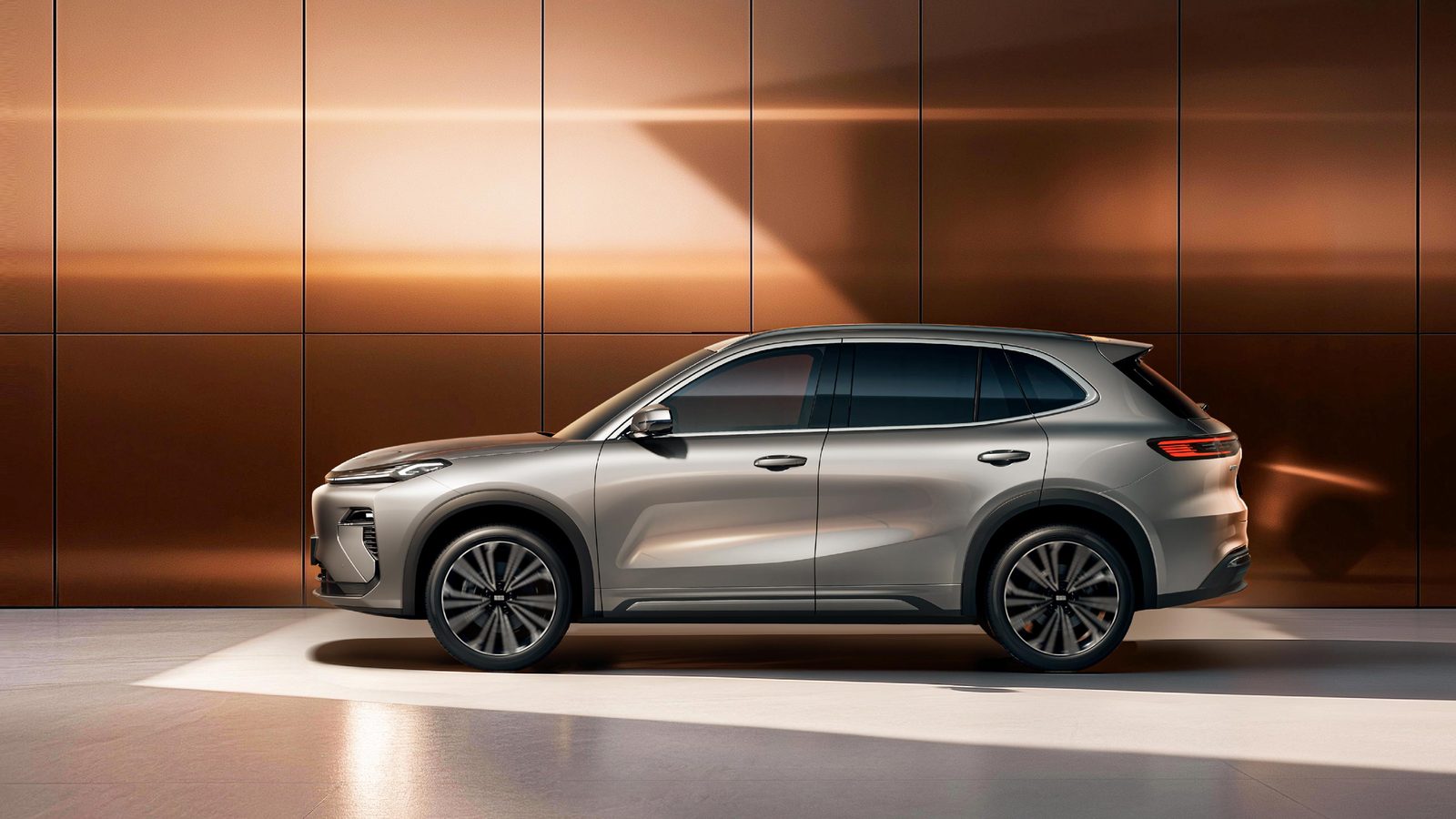 Geely Galaxy Starship 7 EV 2026 — экстерьер, side profile studio, рынок china