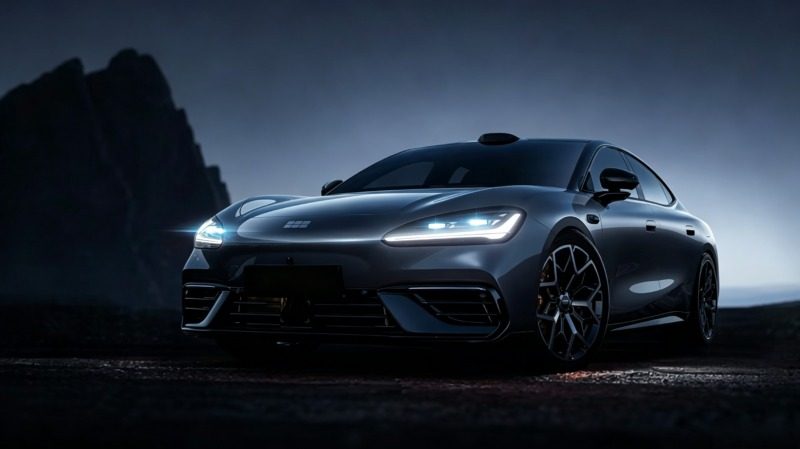 Geely Galaxy TT EV 2026 — экстерьер, front dark, рынок China