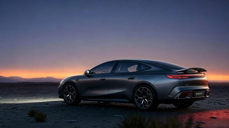 Geely Galaxy TT EV 2026 — экстерьер, вид сзади 3/4, рынок China