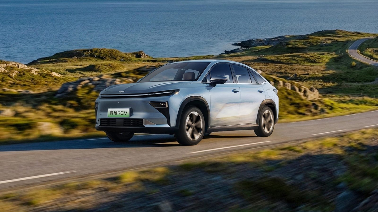 Geely Boyue REV / Boyue EREV 2026 — экстерьер, front 3q road, рынок China