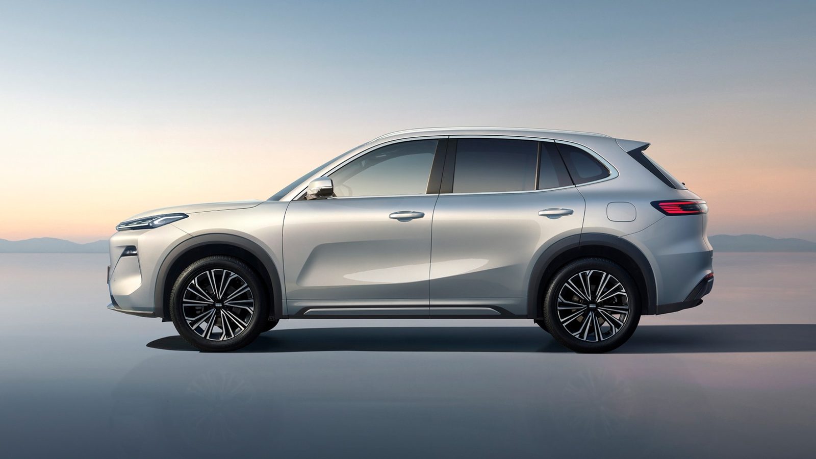Geely EX5 EM-i 2025 — экстерьер, side profile, рынок internal_mvp
