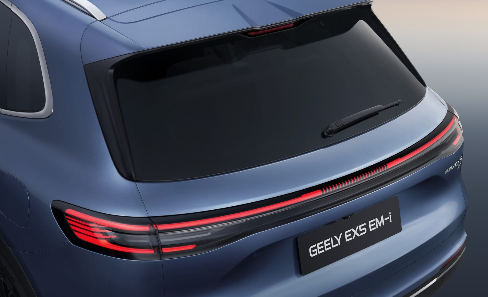 Geely EX5 EM-i 2025 — экстерьер, tail light detail, рынок internal_mvp