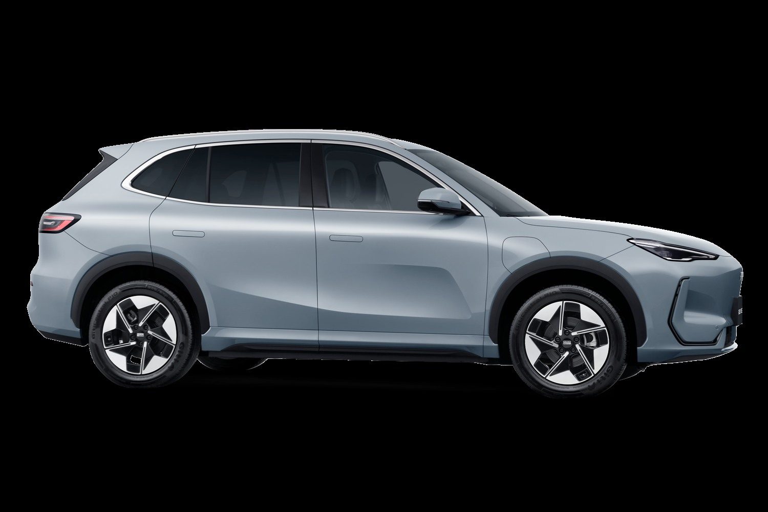 Geely EX5 2025 — экстерьер, вид сбоку, рынок Global