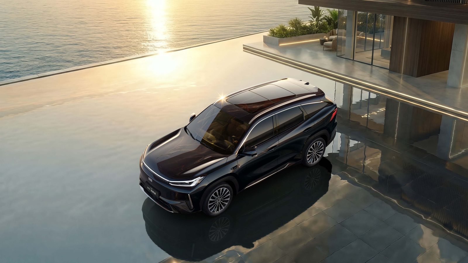 Geely Galaxy M7 EM-i 2026 — экстерьер, top 3q, рынок China / official reference