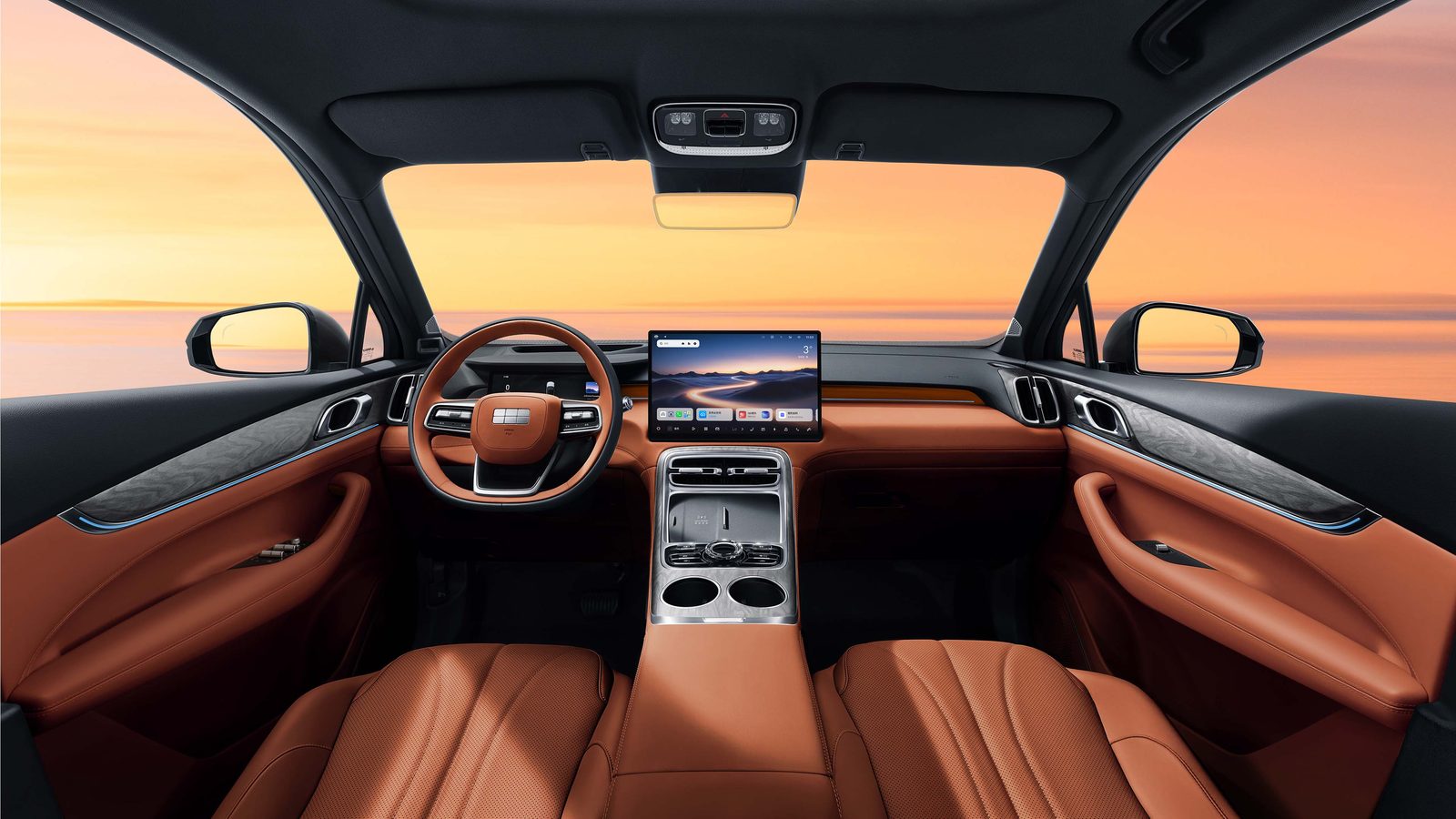 Geely Galaxy M7 EM-i 2026 — главное фото модели, интерьер, передняя панель, рынок internal_mvp