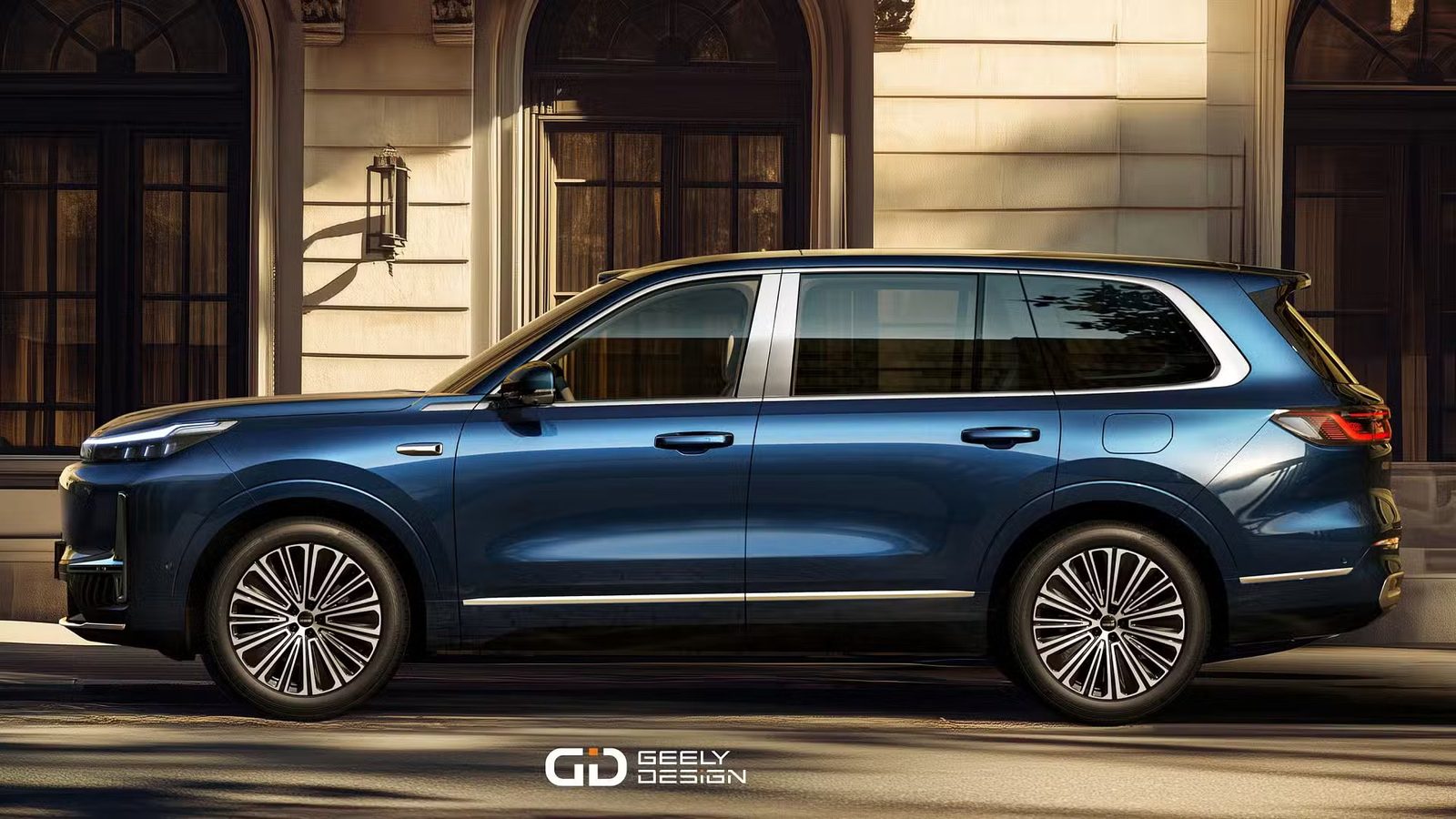 Geely Galaxy M9 2025 — экстерьер, вид сбоку, рынок internal_mvp