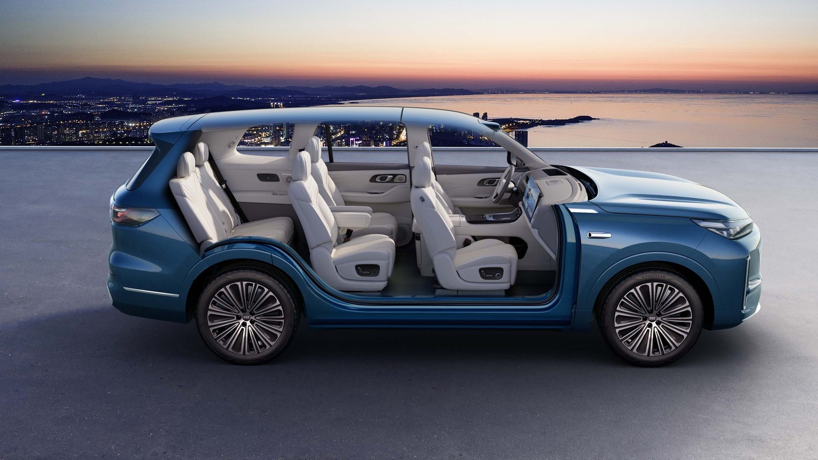 Geely Galaxy M9 2025 — интерьер, cabin layout, рынок internal_mvp