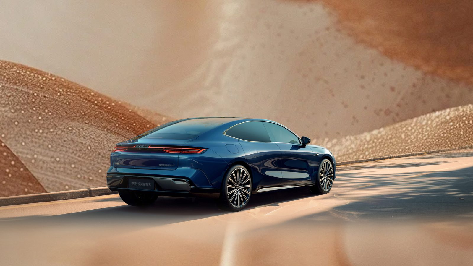 Geely Galaxy Star 8 PHEV 2026 — экстерьер, вид сзади 3/4, рынок China