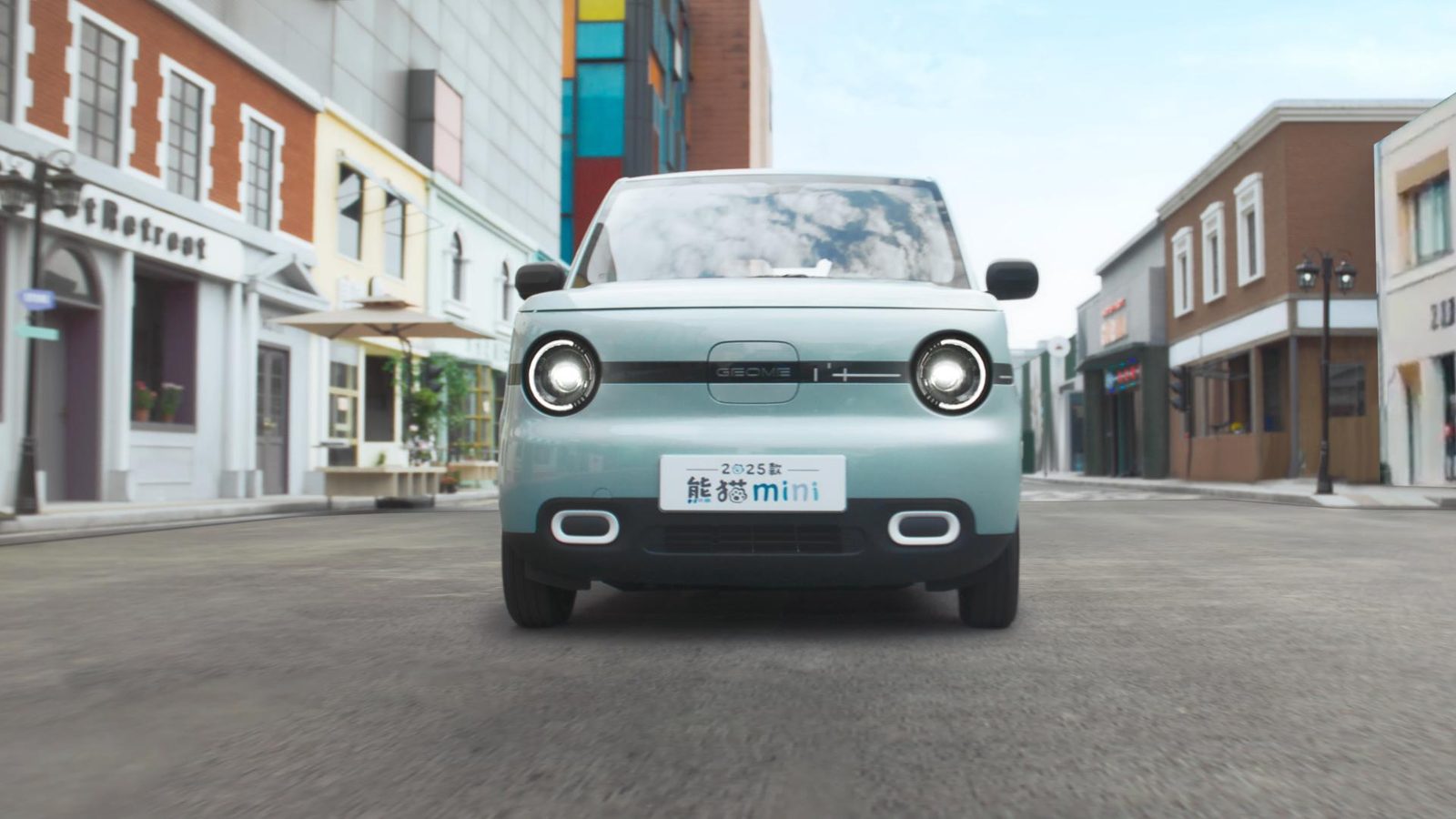Geely Geome Panda Mini EV 2025 — экстерьер, вид спереди 3/4, рынок China
