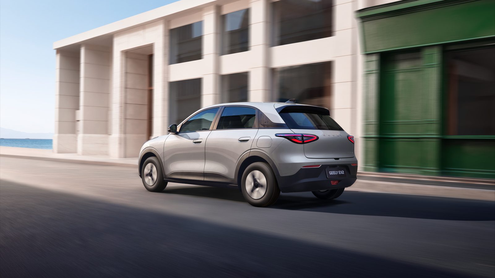Geely Geome Xingyuan / EX2 2025 — экстерьер, вид сзади 3/4, рынок global_oem