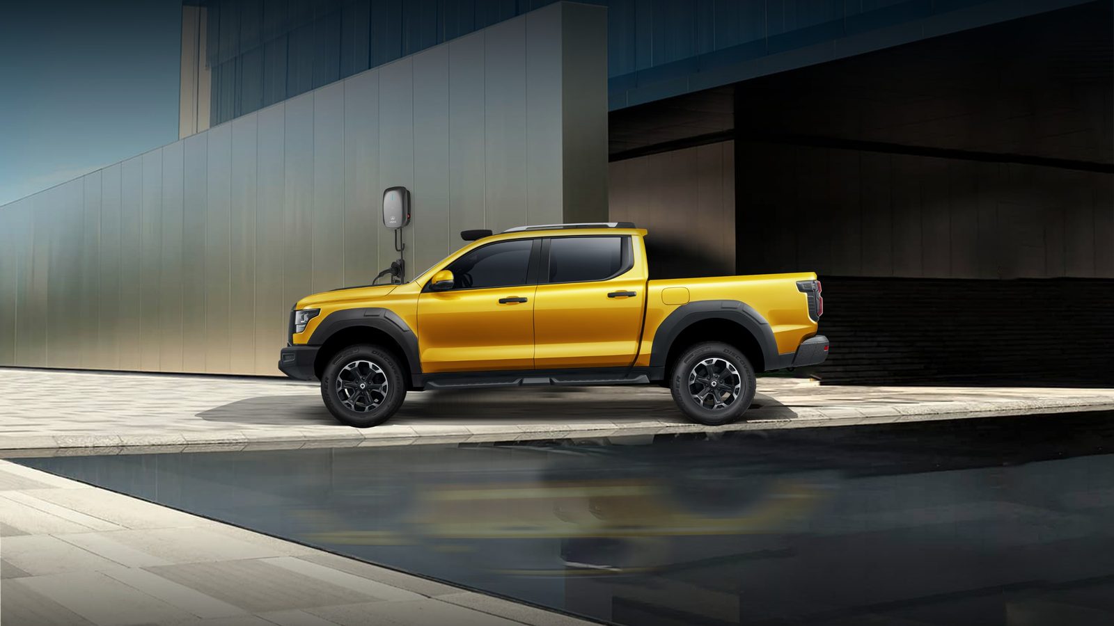 GWM Pickup Shanhai Cannon Hi4-T PHEV 2025 — экстерьер, side profile, рынок China
