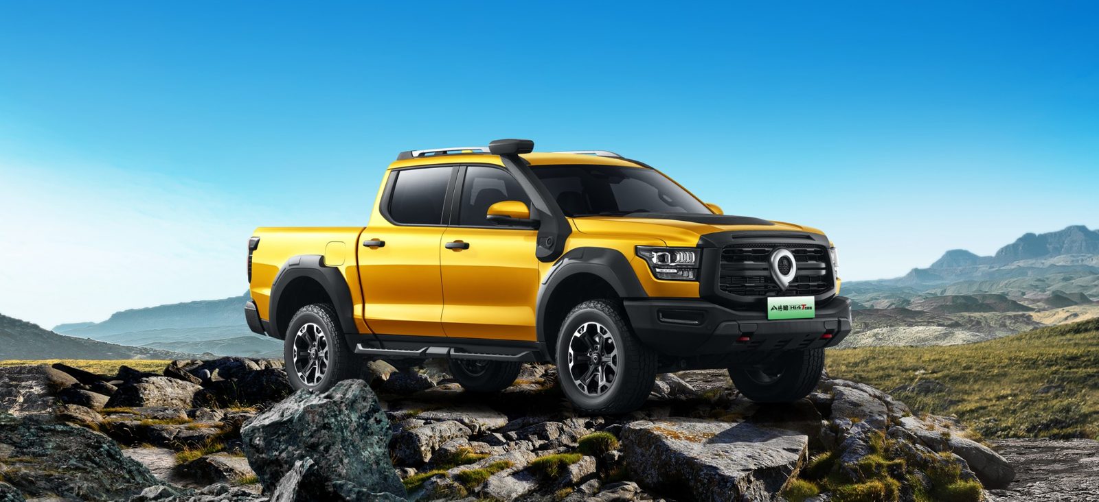 GWM Pickup Shanhai Cannon Hi4-T PHEV 2025 — экстерьер, front 3q outdoor, рынок China