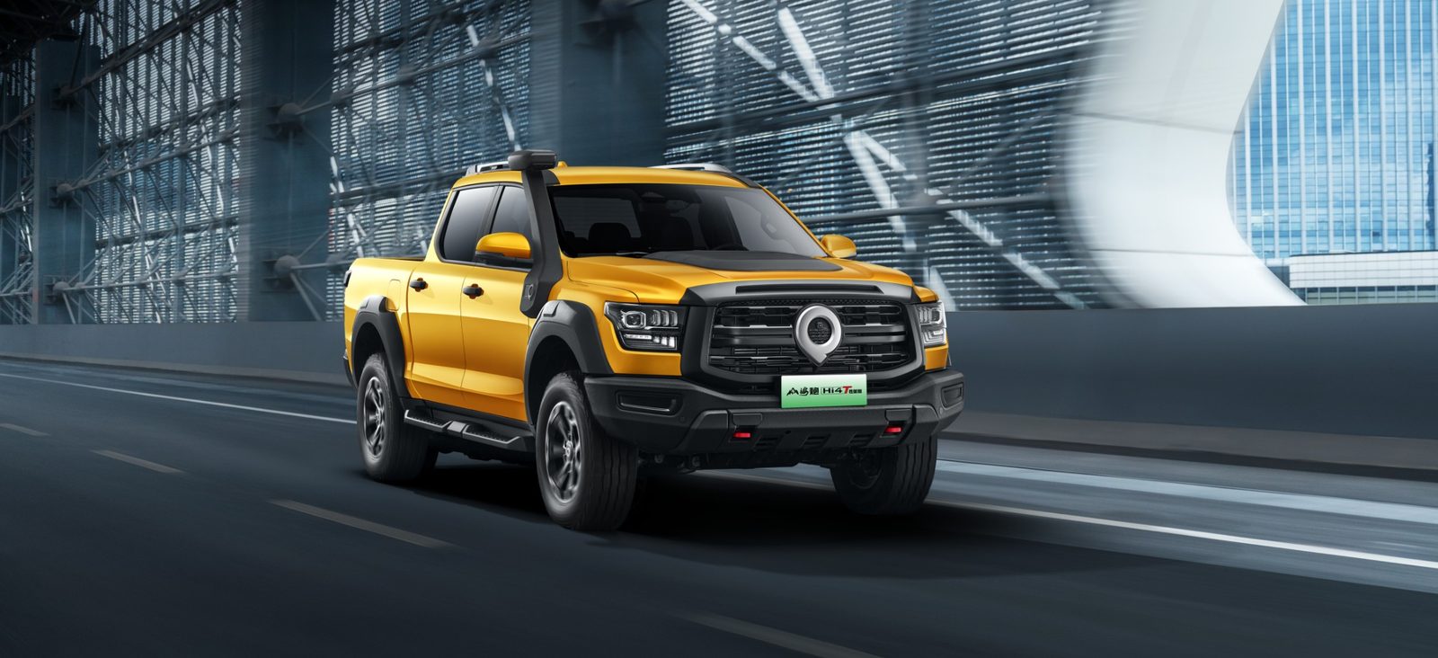GWM Pickup Shanhai Cannon Hi4-T PHEV 2025 — экстерьер, urban side, рынок China