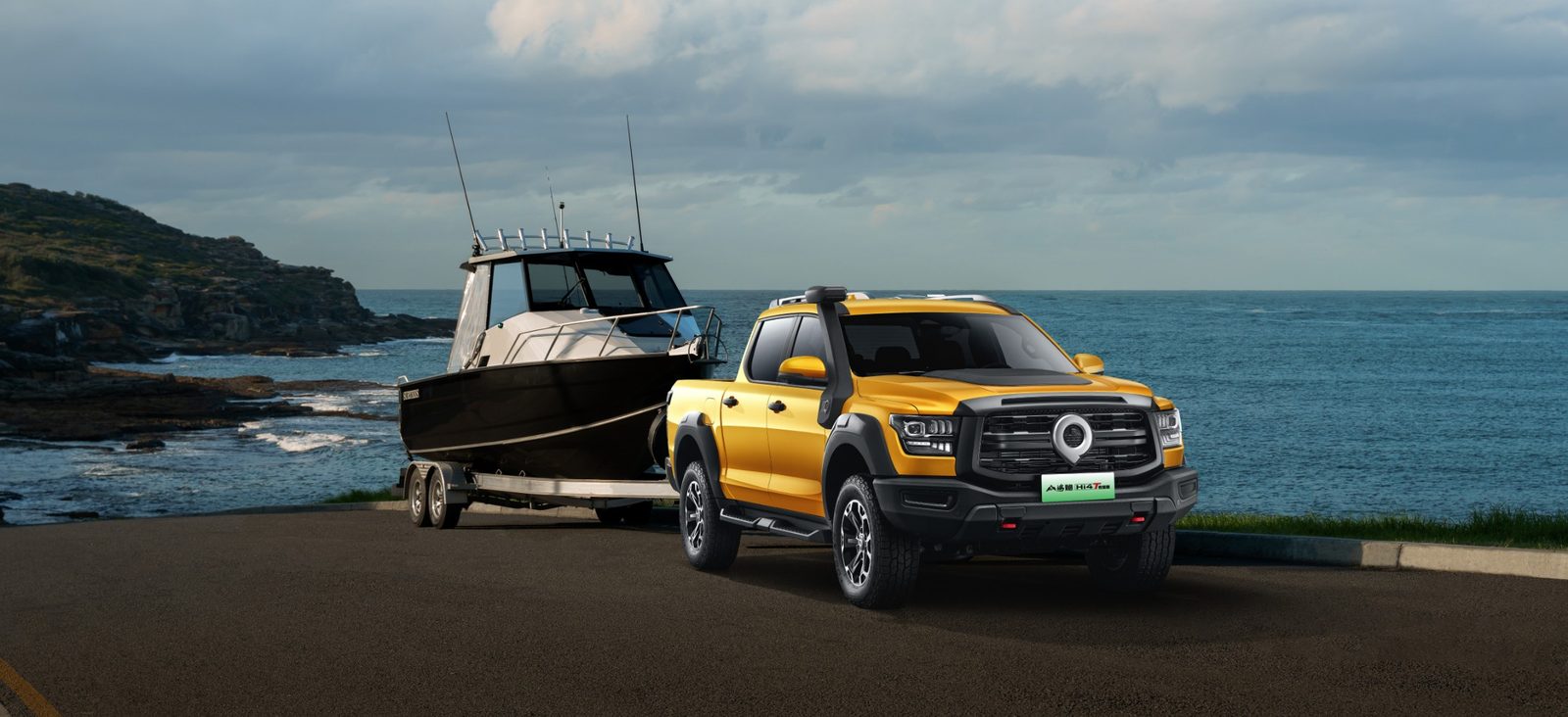 GWM Pickup Shanhai Cannon Hi4-T PHEV 2025 — экстерьер, towing lifestyle, рынок China