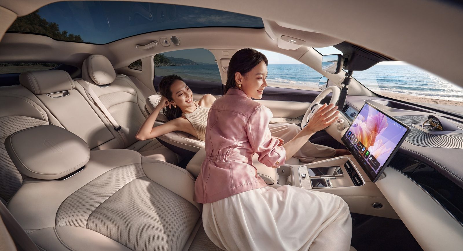 HIMA Shangjie Z7T EV 2026 — интерьер, передние сиденья, рынок China
