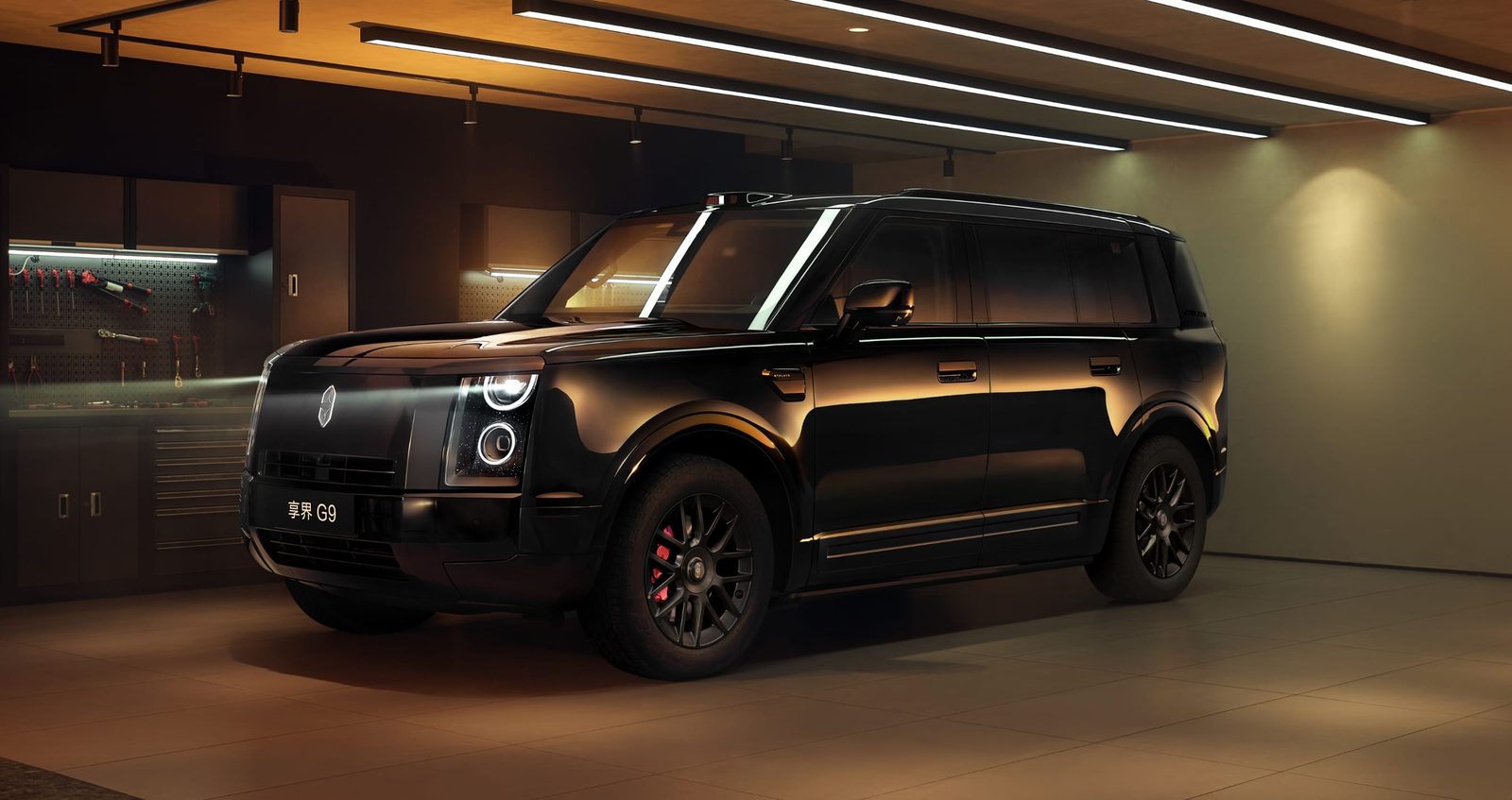 HIMA Stelato G9 EV 2026 — экстерьер, front three quarter studio, рынок China