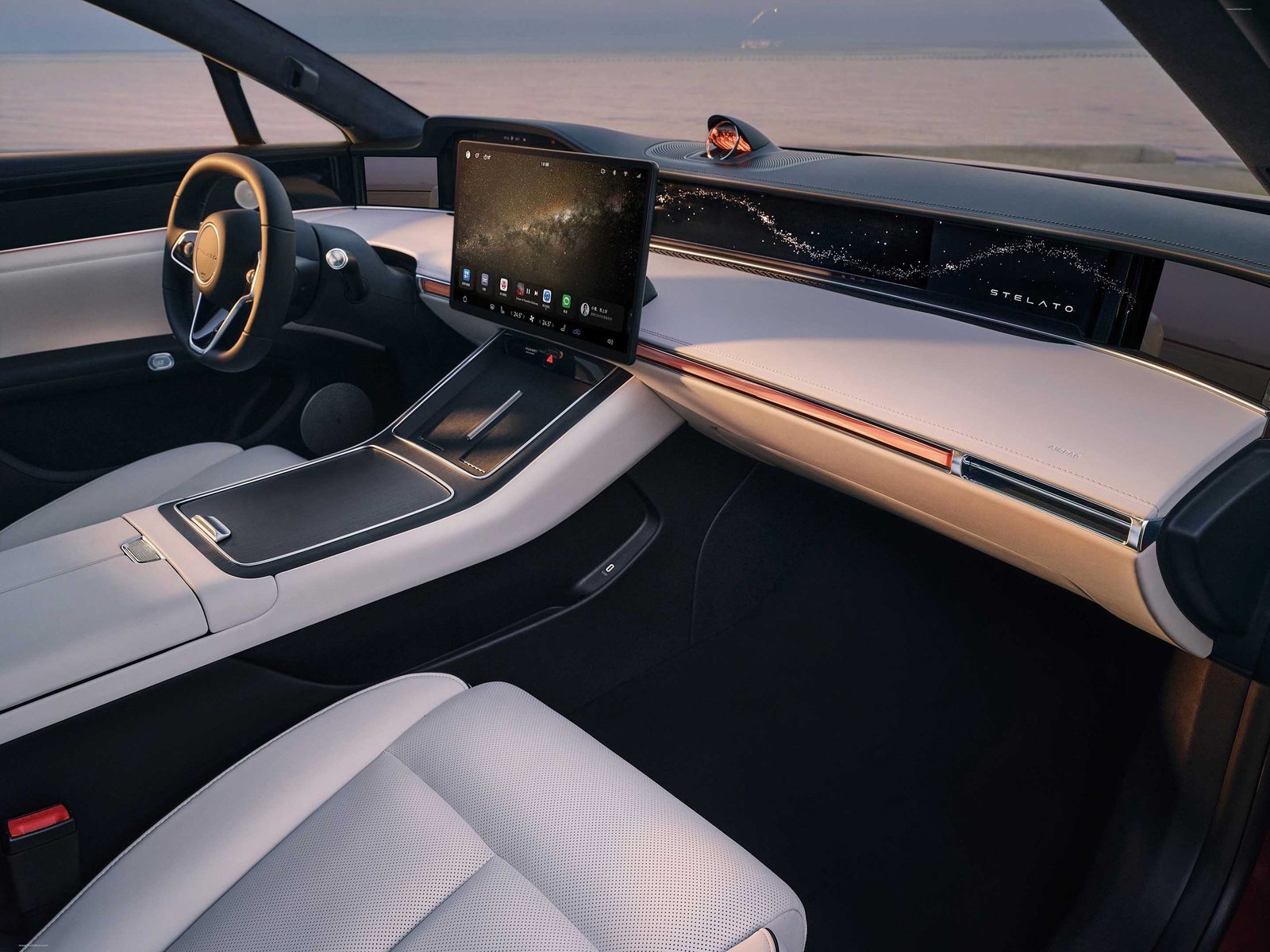 HIMA Stelato S9T EV 2026 — главное фото модели, интерьер, второй ряд сидений, рынок internal_mvp