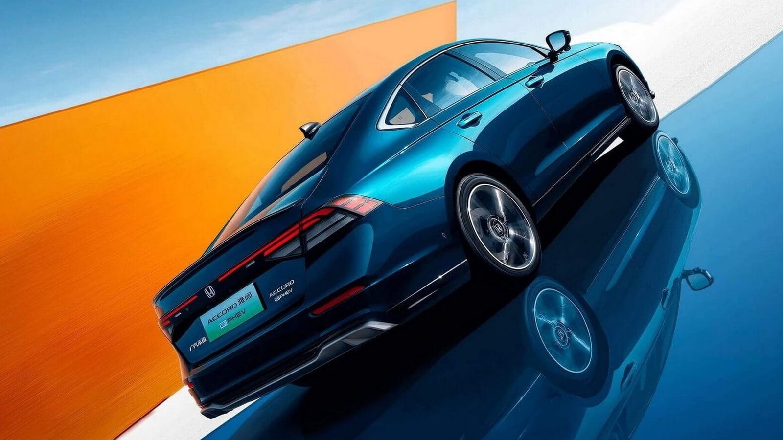 Honda Accord e:PHEV China 2023 — экстерьер, вид сзади 3/4, рынок china