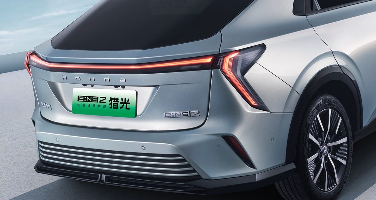 Honda e:NP2 / e:NS2 China 2024 — экстерьер, tailgate light detail, рынок China official e:NS2 product page