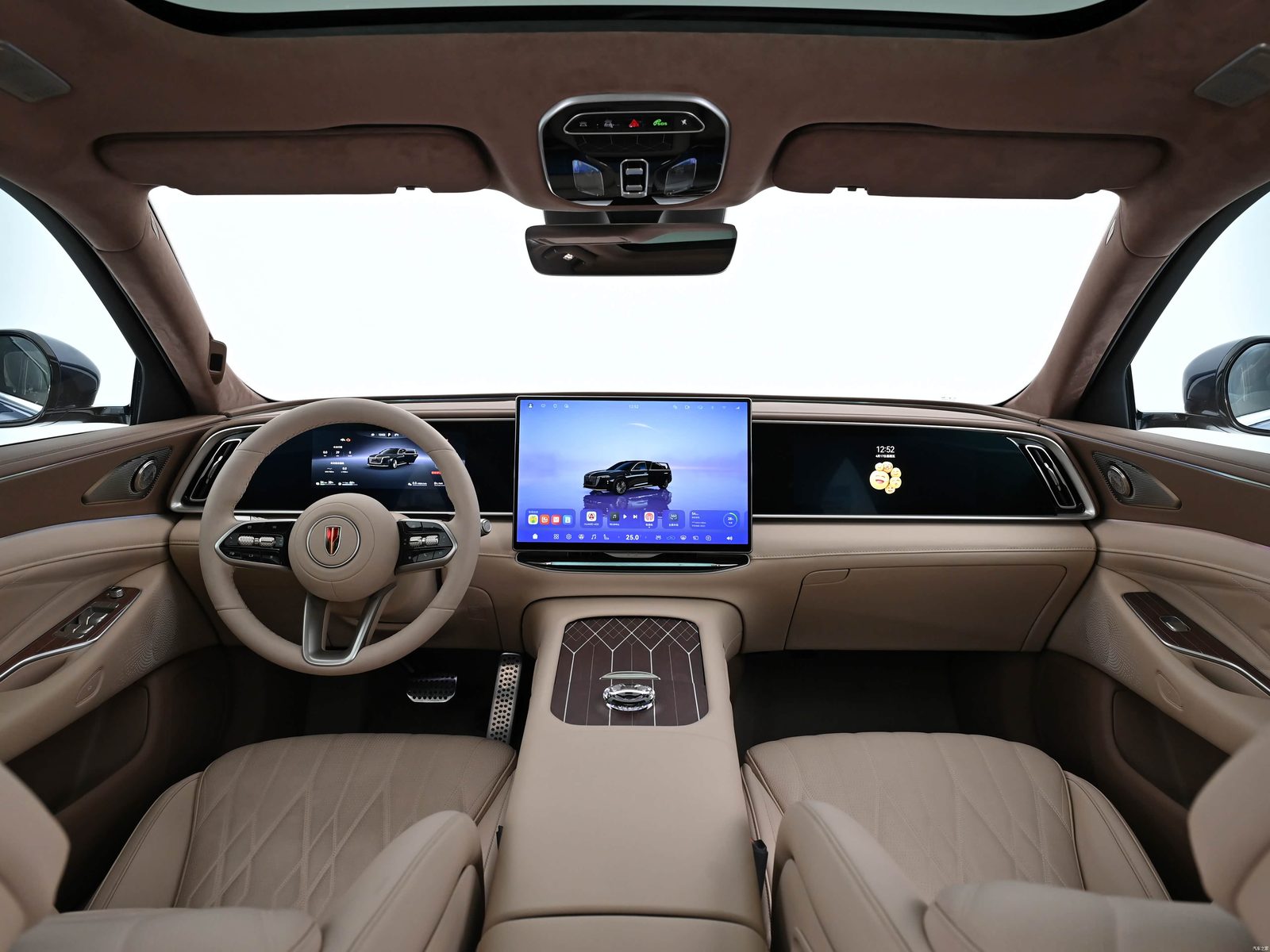 Hongqi H9 PHEV (new generation) 2026 — интерьер, передняя панель, рынок China