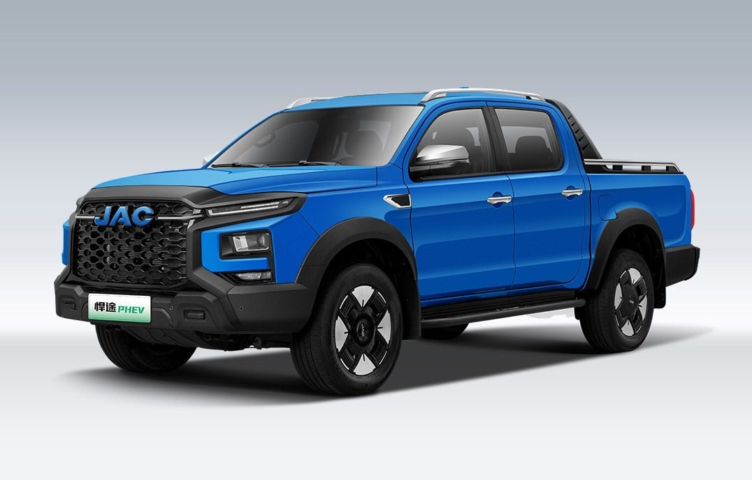 JAC Pickup Hantu PHEV / Hunter PHEV 2025 — экстерьер, front side 3q, рынок China / export official