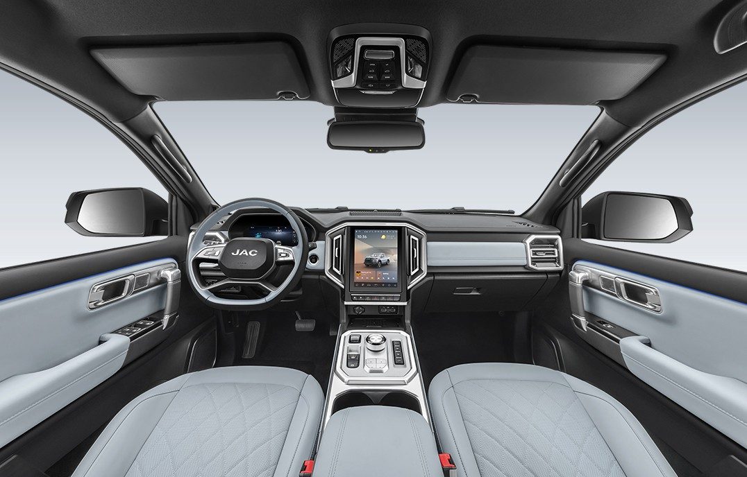 JAC Pickup Hantu PHEV / Hunter PHEV 2025 — интерьер, передняя панель, рынок China