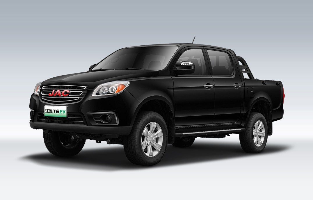 JAC Pickup T6 EV 2025 — экстерьер, вид спереди 3/4, рынок China