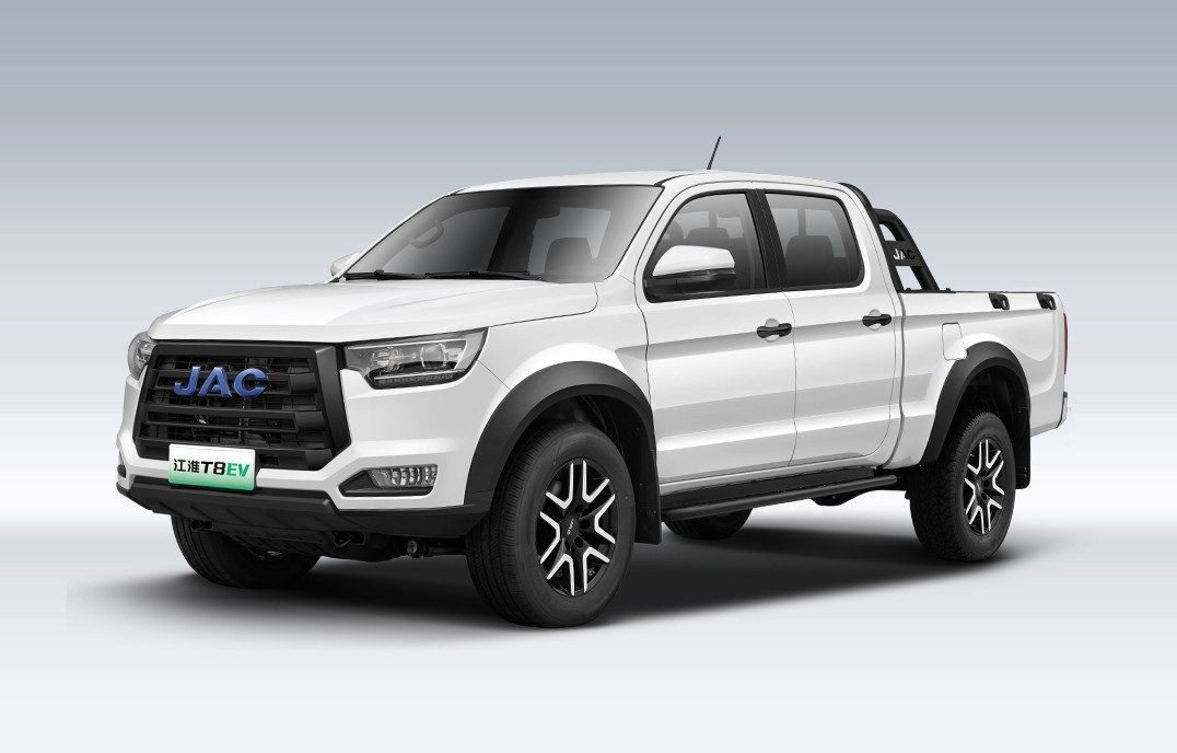 JAC Pickup T8 EV 2025 — экстерьер, side 3q, рынок China