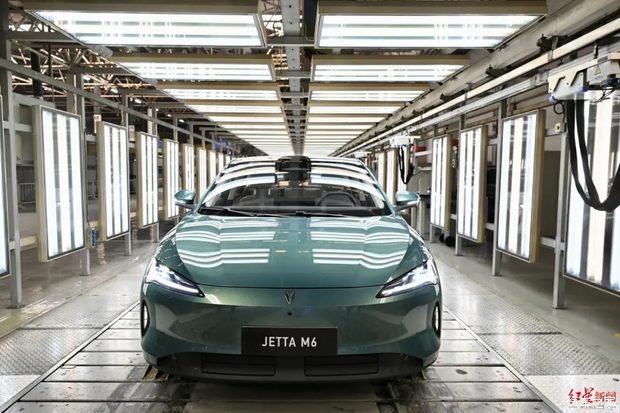 Jetta M6 EV 2026 — экстерьер, вид спереди, рынок China blind order