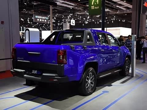 JMC Pickup Yuhu EV 2025 — экстерьер, вид сзади 3/4, рынок China