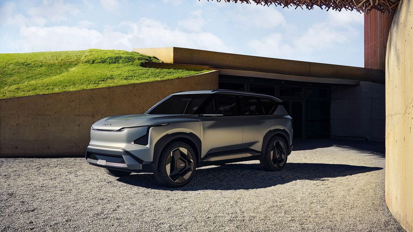 Kia EV5 2025 — экстерьер, вид сбоку