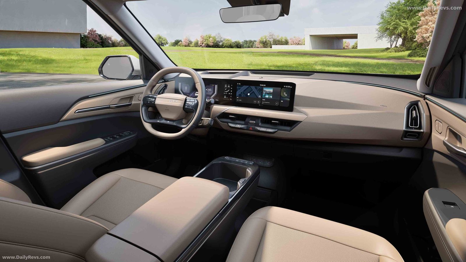 Kia EV5 2025 — главное фото модели, интерьер, передняя панель, рынок internal_mvp