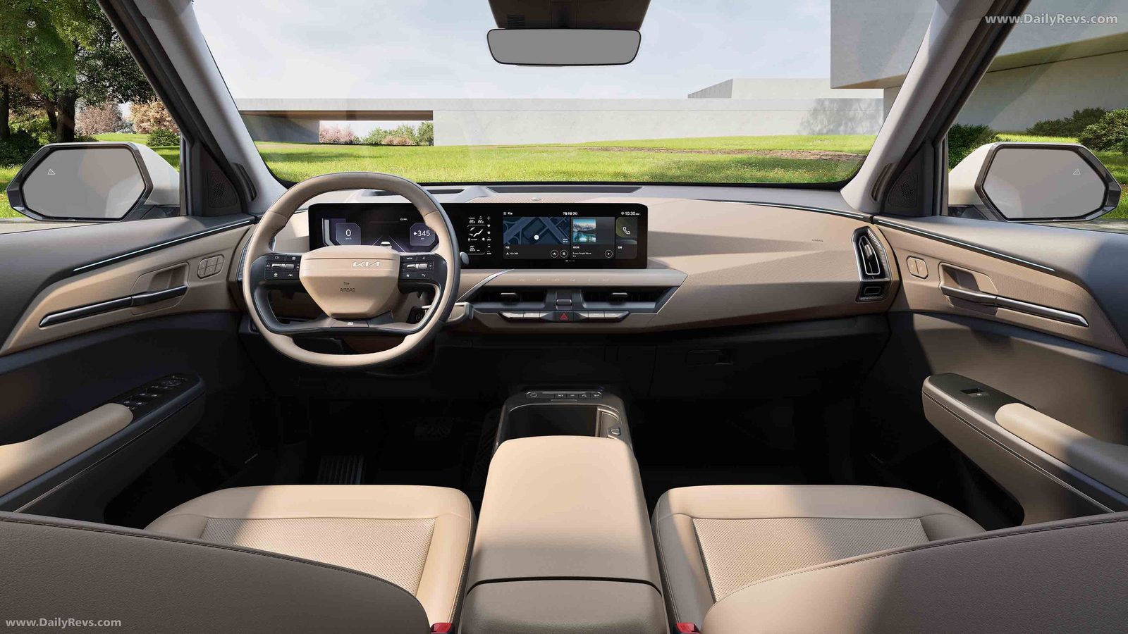 Kia EV5 2025 — интерьер, второй ряд сидений, рынок internal_mvp
