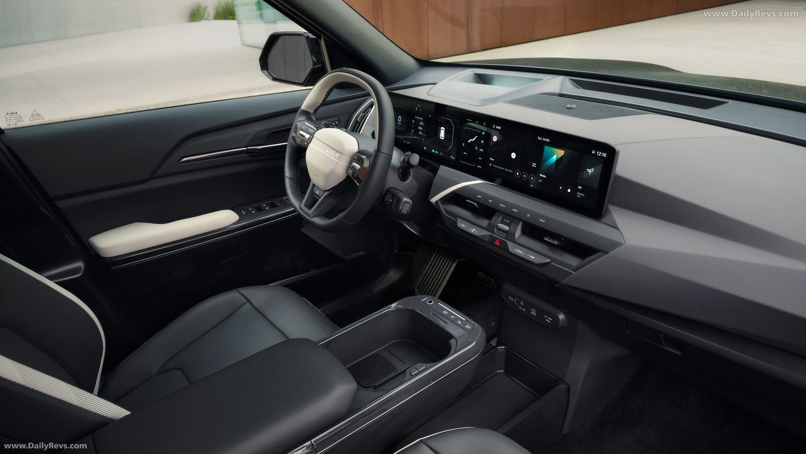 Kia EV5 2025 — интерьер, второй ряд сидений, рынок internal_mvp