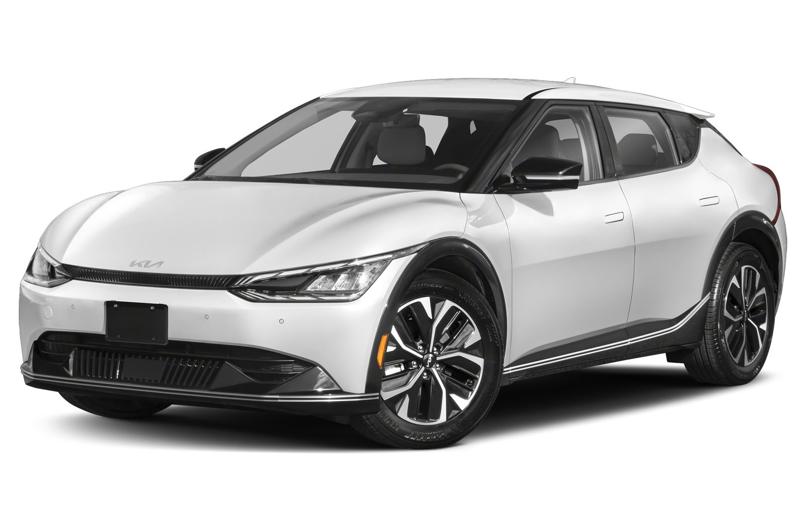 Kia EV6 2023 — главное фото модели, экстерьер, вид спереди 3/4, рынок internal_mvp