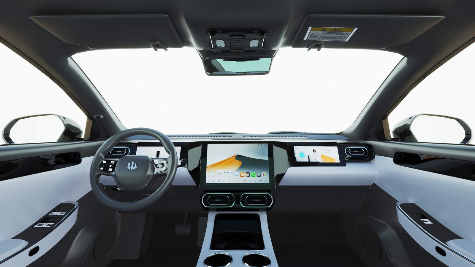 Leapmotor C01 EV 2022 — интерьер, второй ряд сидений, рынок internal_mvp