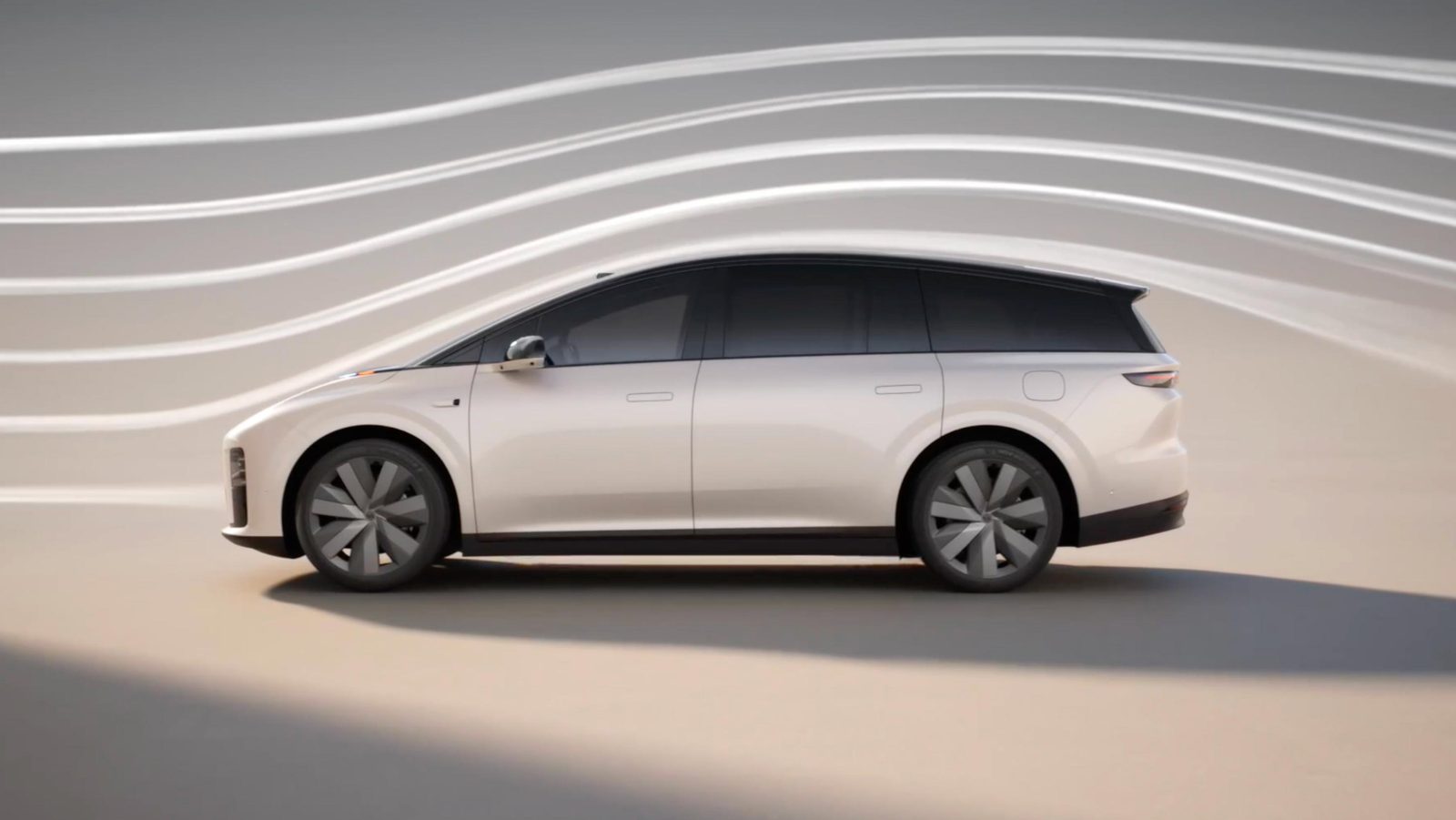 Li Auto i8 2025 — экстерьер, studio side profile, рынок official_global_site