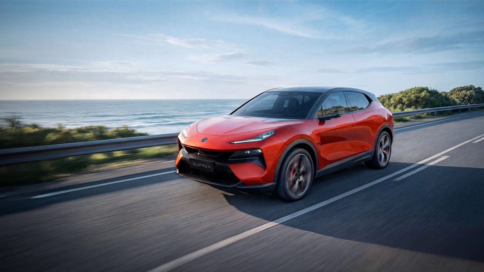 Lotus For Me / Eletre X 2026 — экстерьер, front 3q action, рынок global