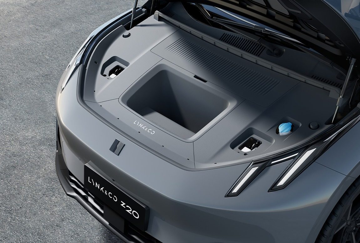 Lynk & Co Z20 / 02 China 2024 — экстерьер, frunk open, рынок China