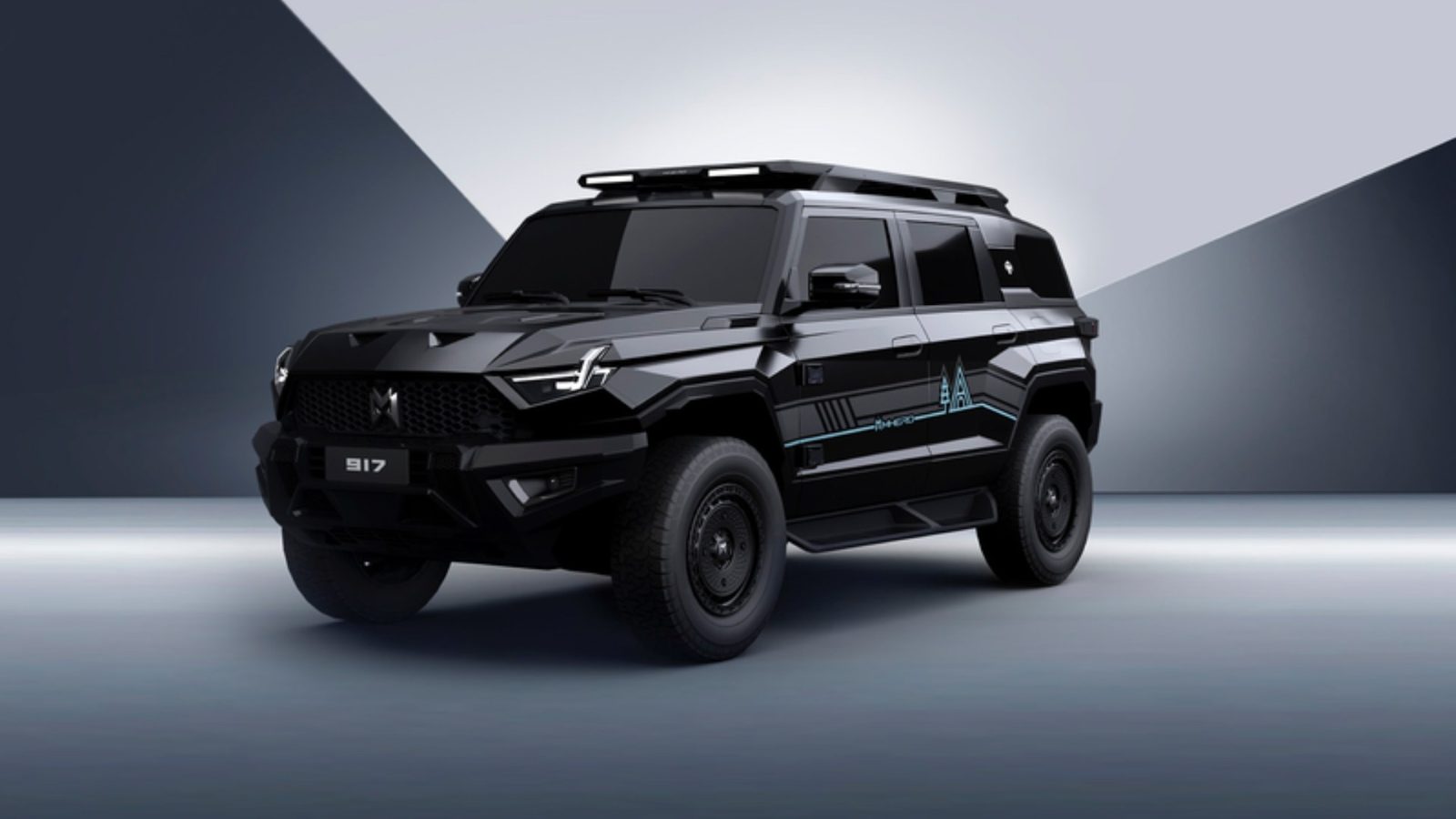 M-Hero 917 EV 2023 — главное фото модели, экстерьер, вид спереди 3/4, рынок internal_mvp