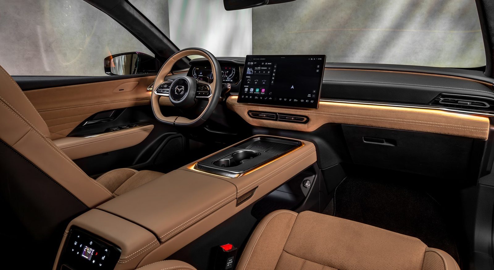 Mazda China EZ-6 / Mazda6e China EREV 2024 — интерьер, второй ряд сидений, рынок internal_mvp