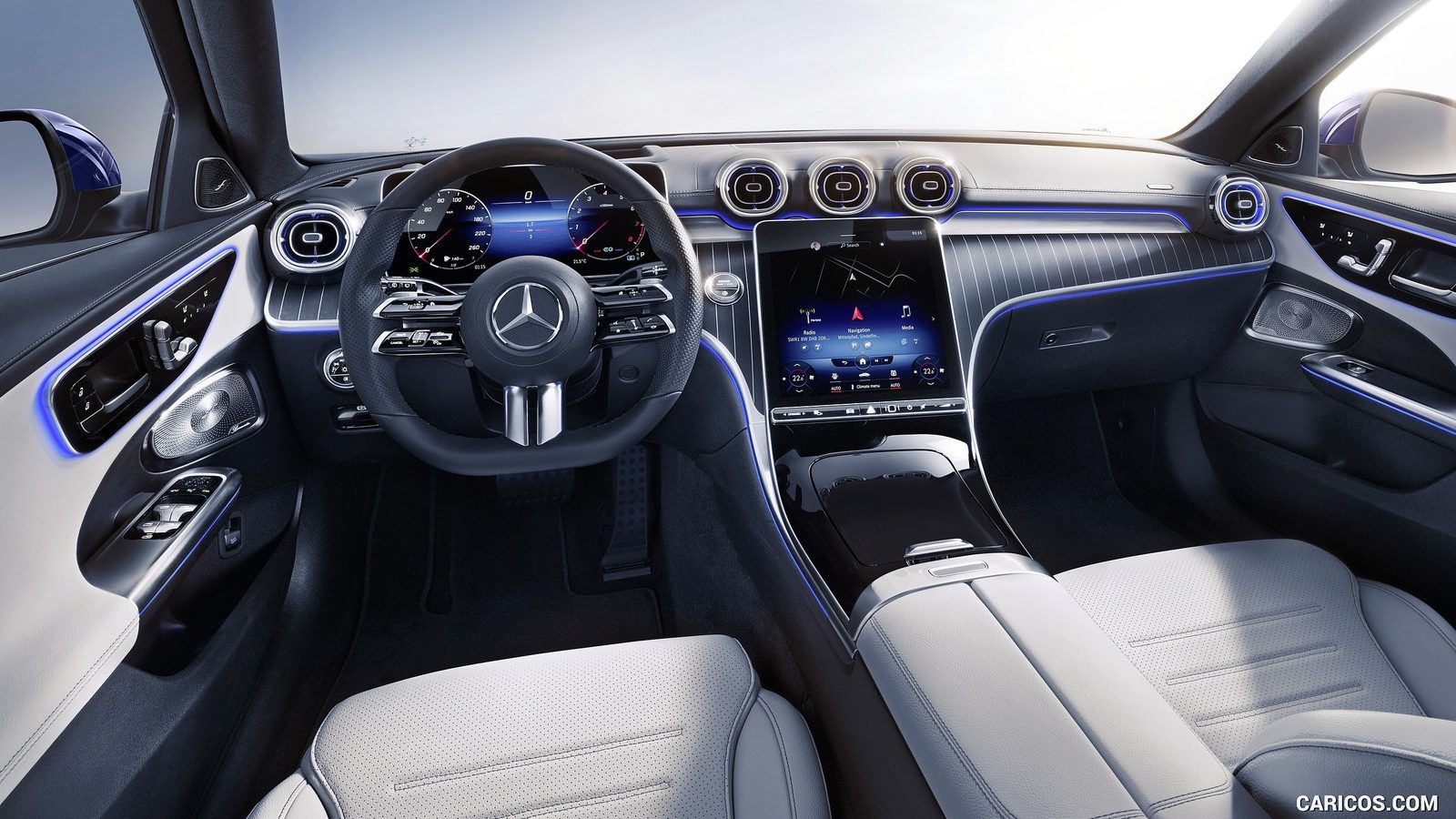 Mercedes-Benz C-Class PHEV 2025 — главное фото модели, интерьер, передняя панель, рынок internal_mvp