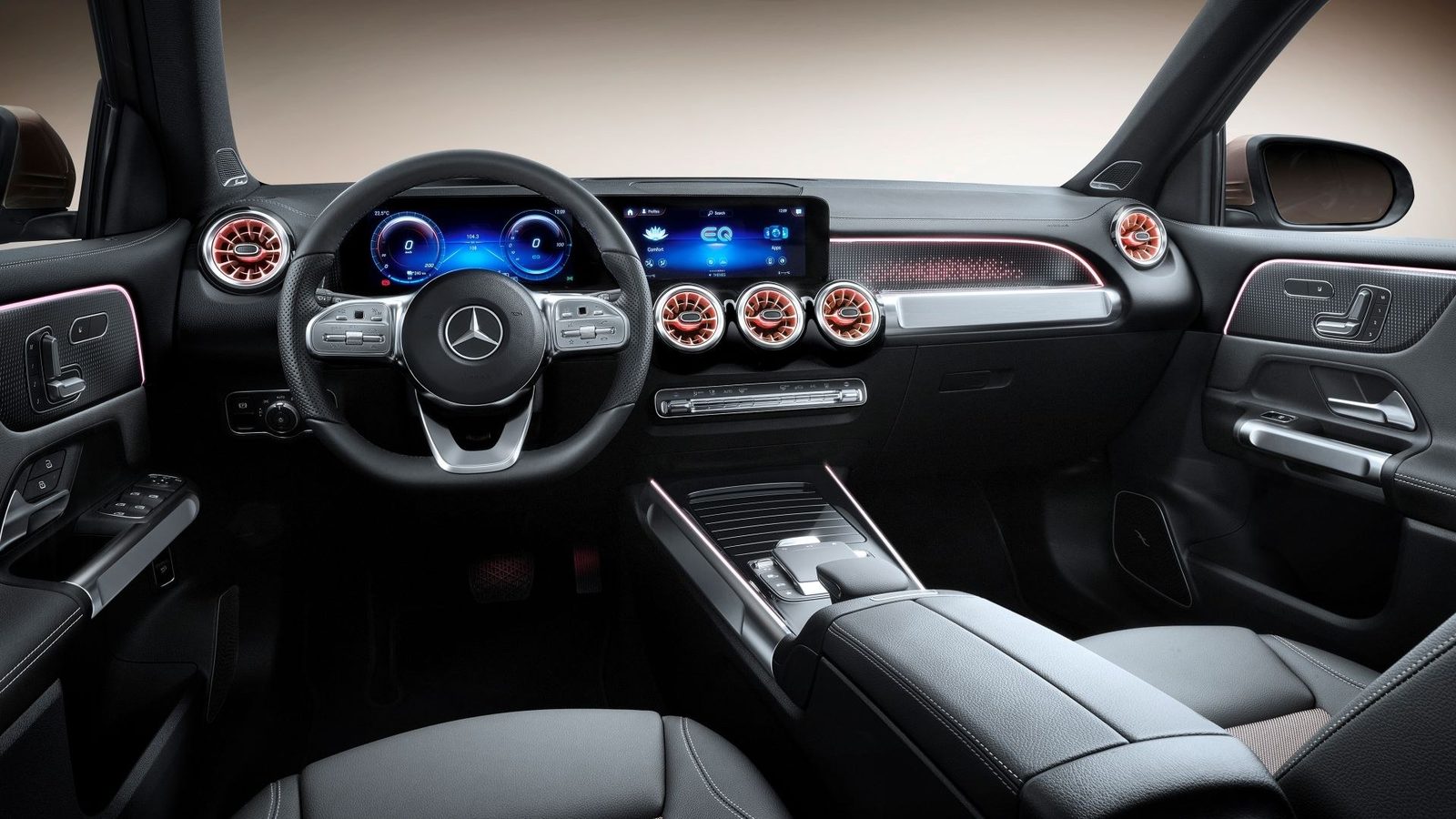 Mercedes-Benz EQB 2025 — интерьер, второй ряд сидений, рынок internal_mvp