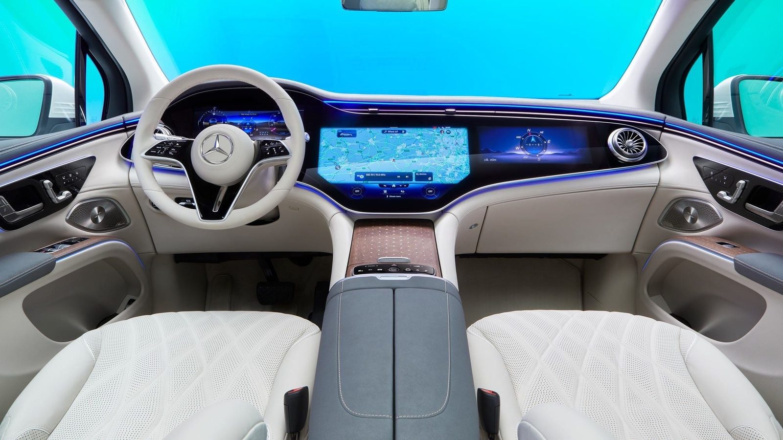 Mercedes-Benz EQS SUV 2025 — главное фото модели, интерьер, передняя панель, рынок internal_mvp