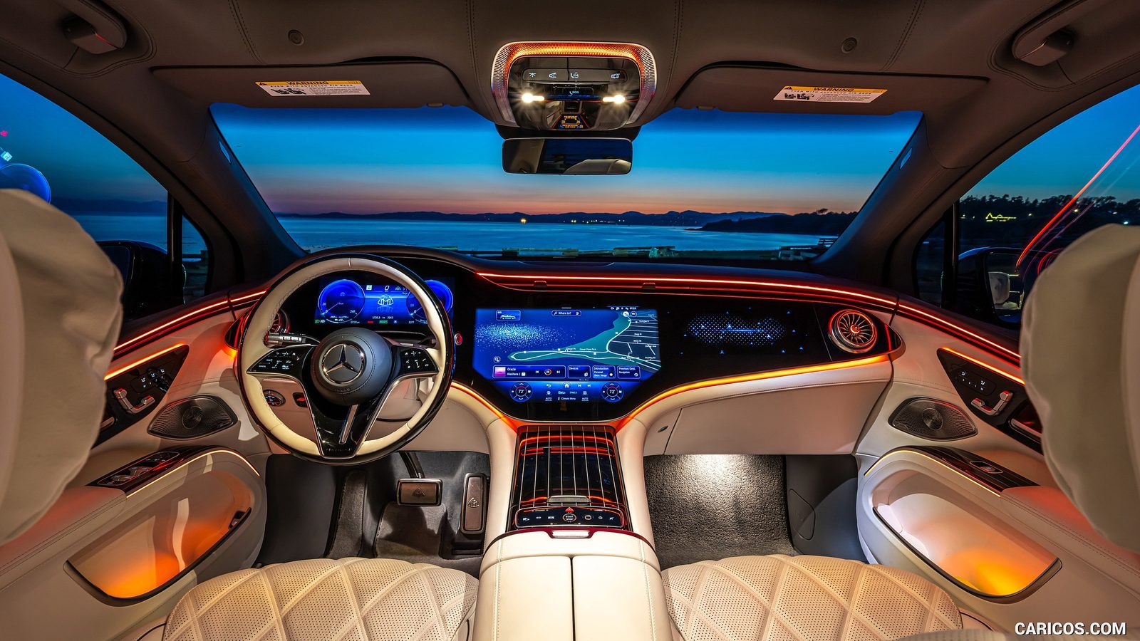 Mercedes-Benz Maybach EQS SUV 2025 — главное фото модели, интерьер, передняя панель, рынок internal_mvp