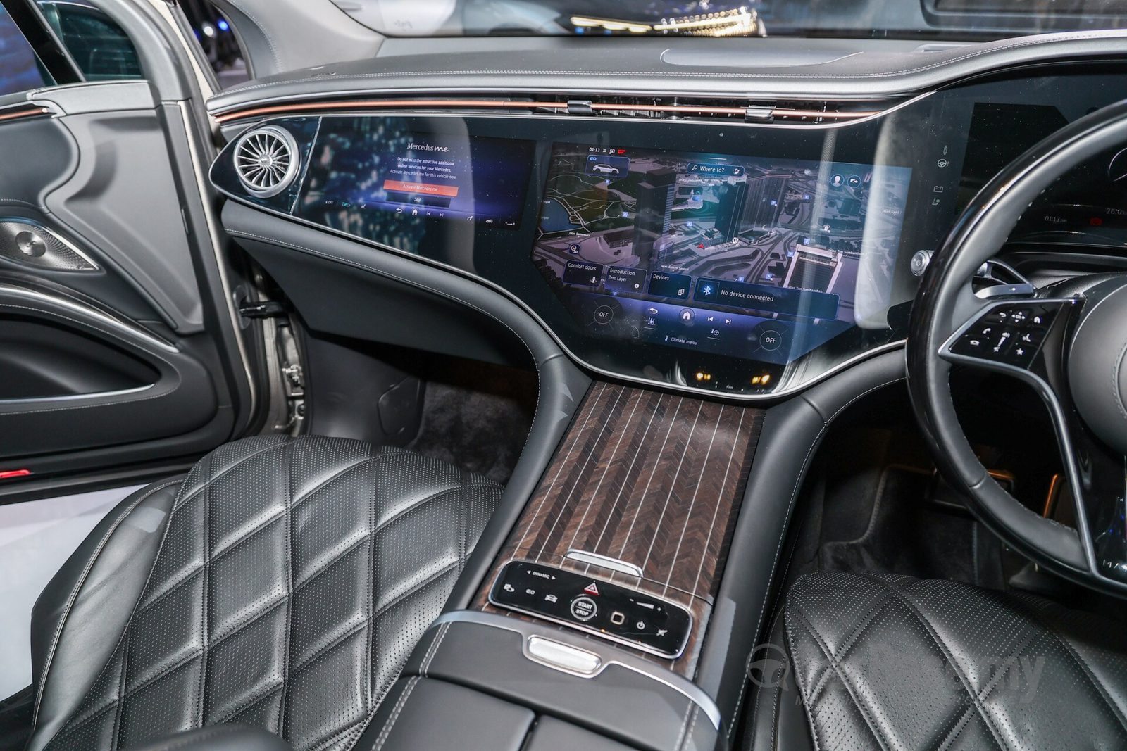Mercedes-Benz Maybach EQS SUV 2025 — интерьер, второй ряд сидений, рынок internal_mvp