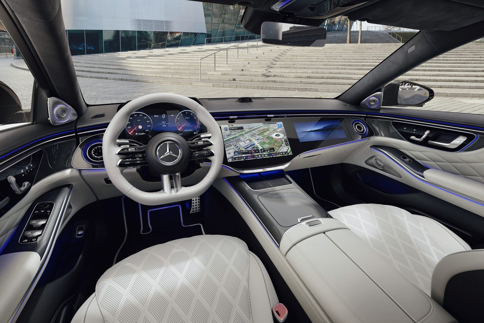 Mercedes-Benz S-Class PHEV 2025 — главное фото модели, интерьер, передняя панель, рынок internal_mvp