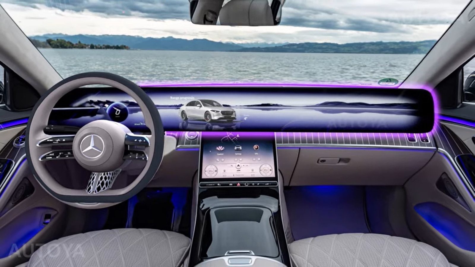 Mercedes-Benz S-Class PHEV 2025 — интерьер, второй ряд сидений, рынок internal_mvp
