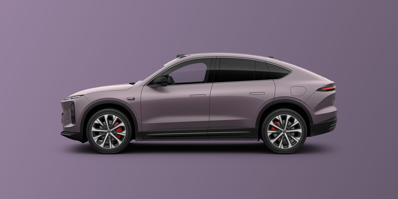 NIO EC6 2026 — экстерьер, side profile green, рынок China