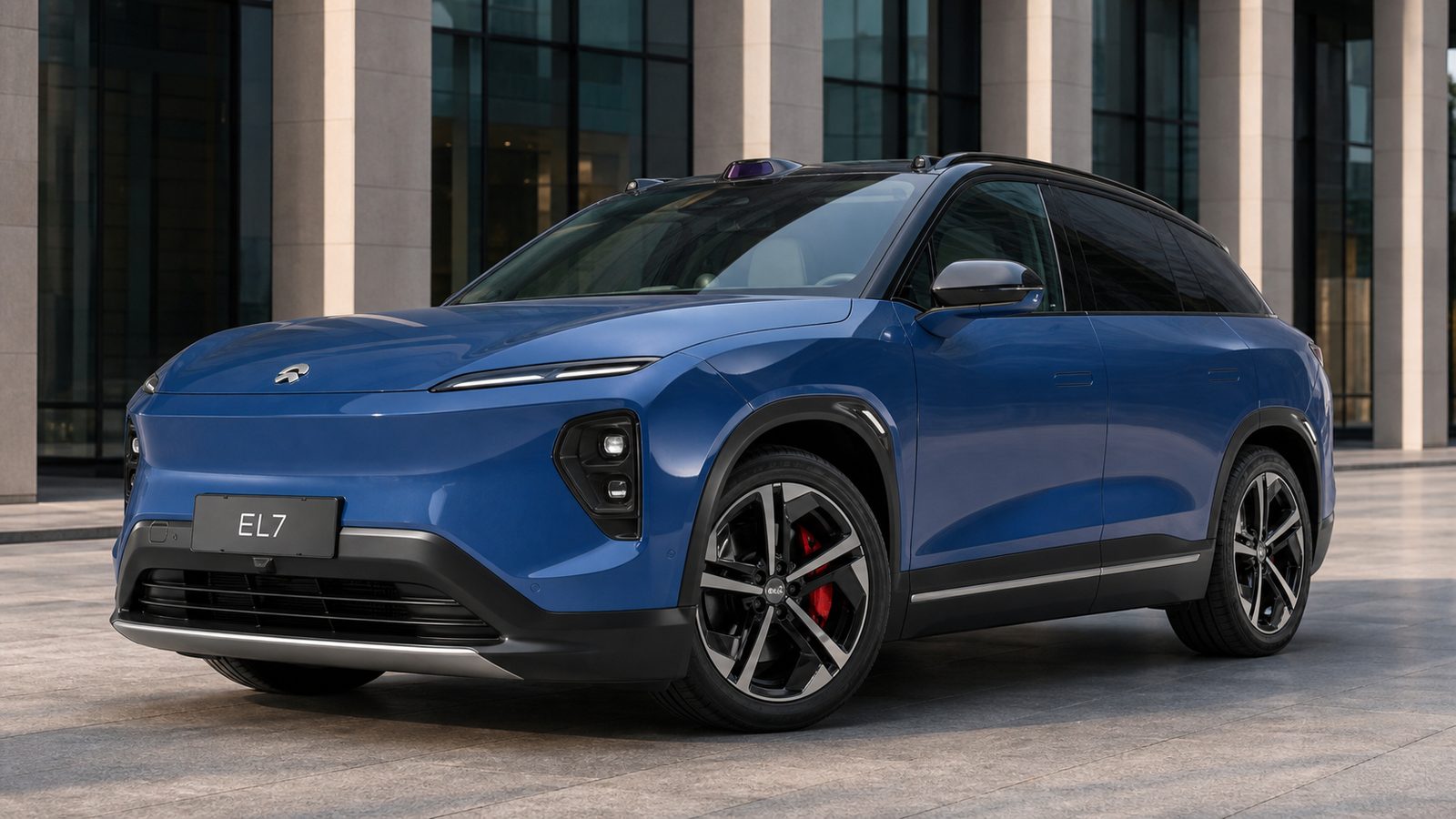 NIO ES7 / EL7 2024 — главное фото модели, экстерьер, вид спереди 3/4, рынок internal_mvp